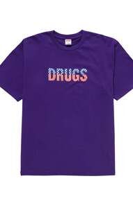 Supreme Drugs Tee Purple Sz L